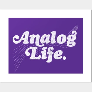 Analog Life - Old Skool Fan Design Posters and Art